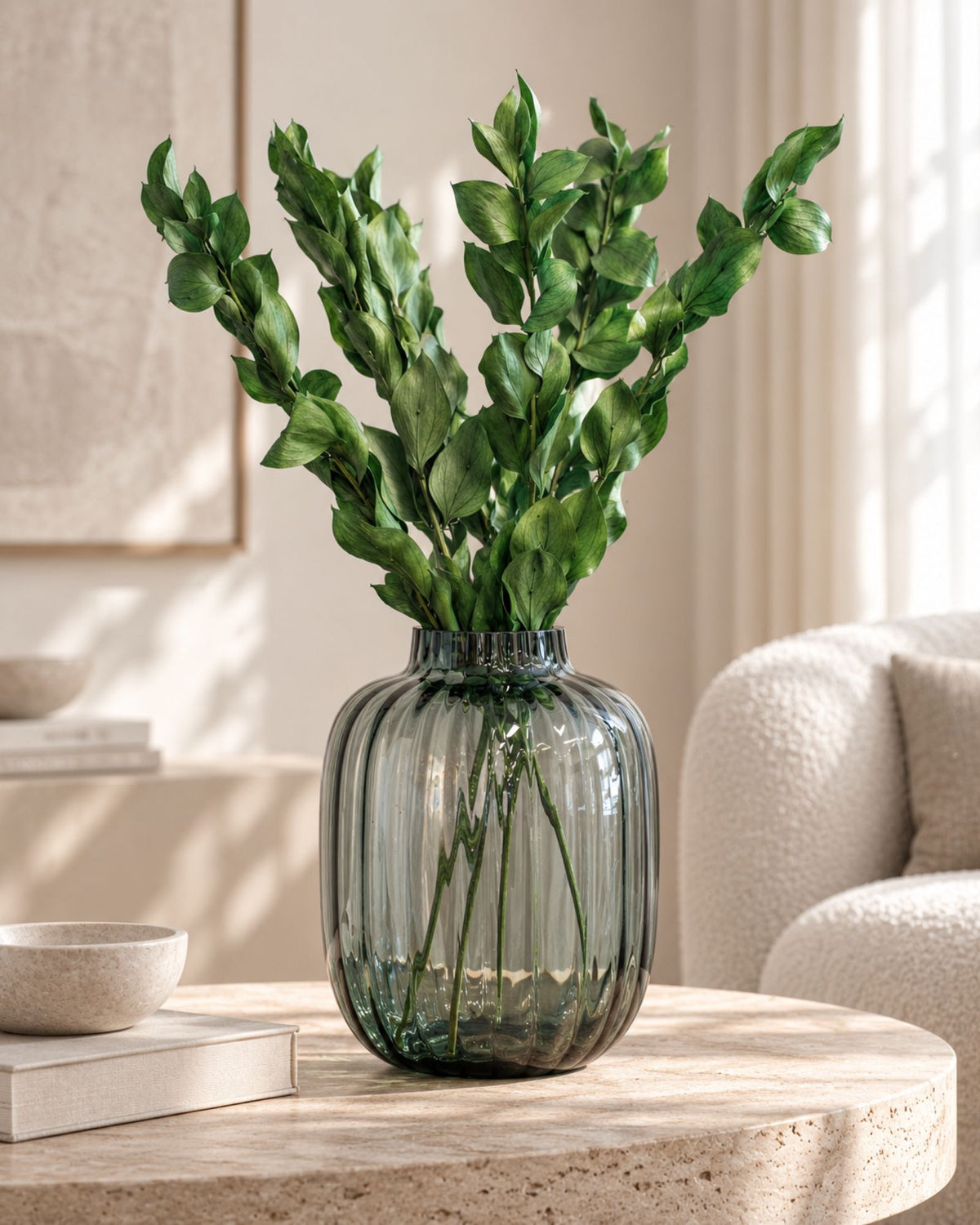 Ruscus Gigant – konserverad växt