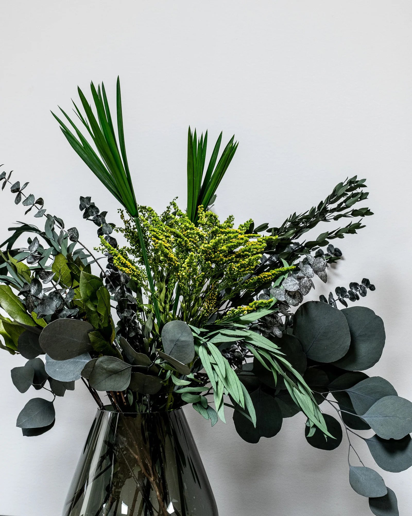 Grön Bukett med Eucalyptus Babyblue och Populus