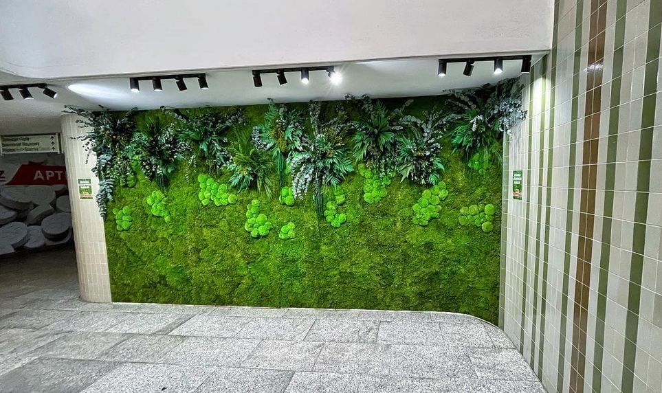 Bevarade gröna väggar