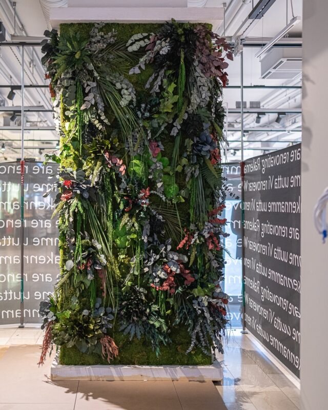 växtvägg installation