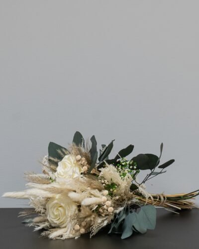 Evig Romantik - Brudbukett med evighetsblommor 10 Forever Flora