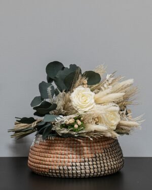 Evig Romantik - Brudbukett med evighetsblommor Brudbukett med torkade blommor 5