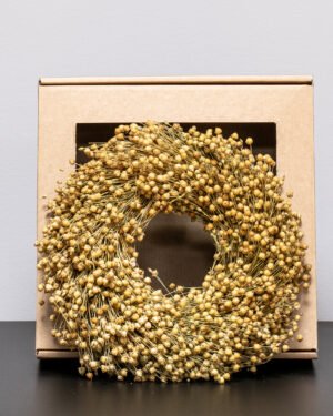Linkrans naturell – Torkade Blommor Krans torkade blommor 8