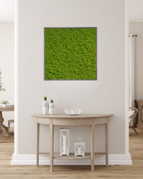 Mosstavla Kvadratisk med Äkta Finsk Renlav 6 Forever Flora