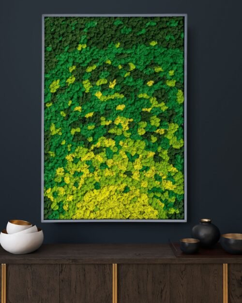 Kvadratisk Mosstavla – Vortex – Växtvägg 5 Forever Flora