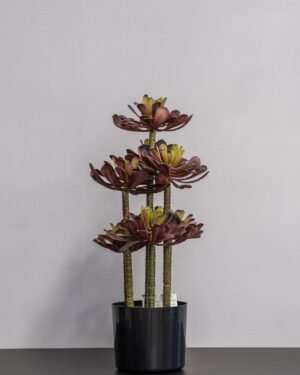 Konstgjord Lotus krukväxt lila