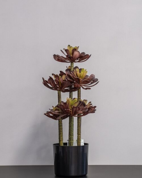 Konstgjord Lotus krukväxt lila