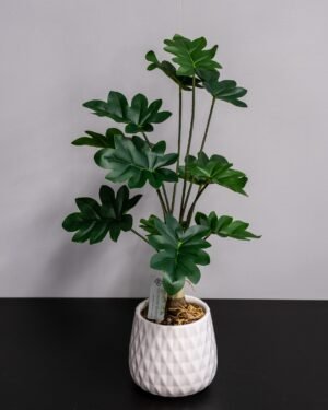 Konstgjord Philodendron krukväxt