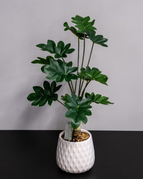 Konstgjord Philodendron krukväxt