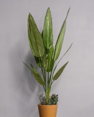 Konstgjord Heliconia krukväxt