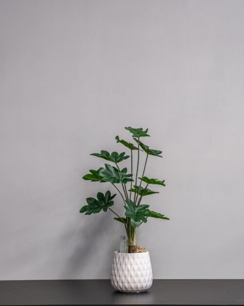 Konstgjord Philodendron krukväxt