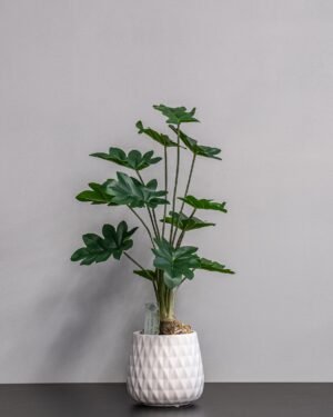 Konstgjord Philodendron krukväxt