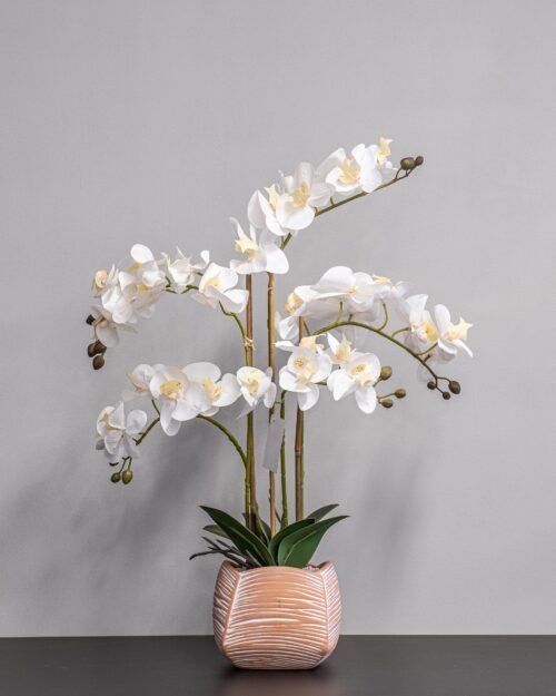Konstgjord Orkide vit