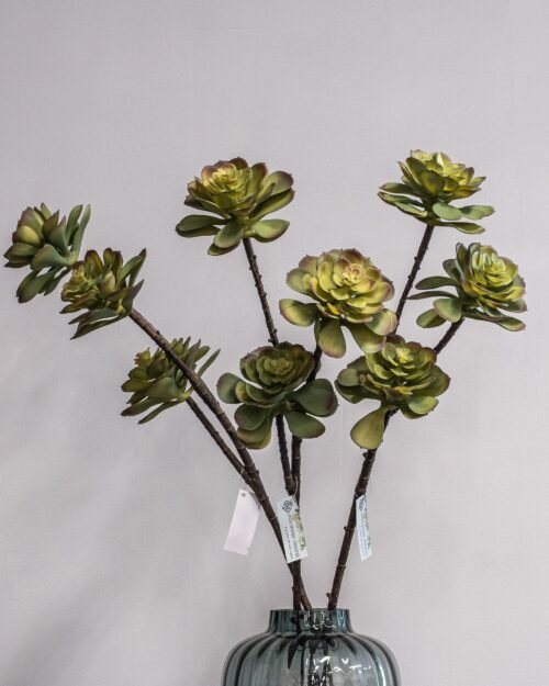 Alternative view of Konstgjord Lotusblomma Grön – Naturtroget Bladverk 79 cm