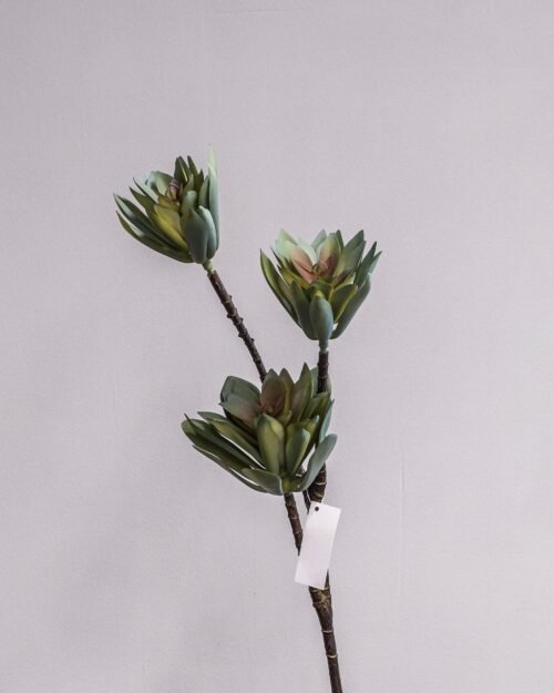 Alternative view of Konstgjord Lotusblomma Ljusgrön - 83 cm Naturtroget Bladverk