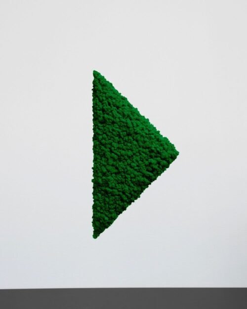 Alternative view of Mosspanel Triangel - Ljuddämpande Väggpanel med Äkta Renlav